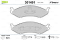 Set placute frana VALEO 301491