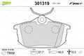 set placute frana,frana disc 301319 VALEO