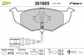 set placute frana,frana disc 301805 VALEO