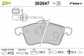 set placute frana,frana disc 302047 VALEO