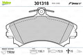set placute frana,frana disc 301318 VALEO