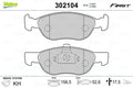 set placute frana,frana disc 302104 VALEO