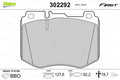 set placute frana,frana disc 302292 VALEO