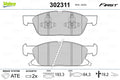 Set placute frana VALEO 302311