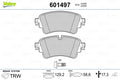 Set placute frana VALEO 601497