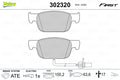 set placute frana,frana disc 302320 VALEO