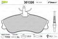 Set placute frana VALEO 301326