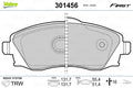 set placute frana,frana disc 301456 VALEO