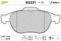 set placute frana,frana disc 302221 VALEO