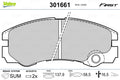 set placute frana,frana disc 301661 VALEO