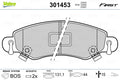 set placute frana,frana disc 301453 VALEO