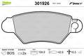 set placute frana,frana disc 301926 VALEO