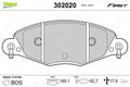 set placute frana,frana disc 302020 VALEO