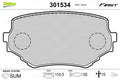 set placute frana,frana disc 301534 VALEO