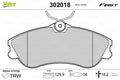 set placute frana,frana disc 302018 VALEO