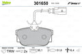 set placute frana,frana disc 301650 VALEO