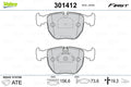 set placute frana,frana disc 301412 VALEO