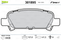 set placute frana,frana disc 301895 VALEO
