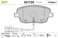 set placute frana,frana disc 301720 VALEO