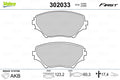 set placute frana,frana disc 302033 VALEO