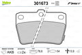 set placute frana,frana disc 301673 VALEO
