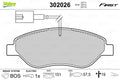 set placute frana,frana disc 302026 VALEO