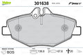 set placute frana,frana disc 301638 VALEO