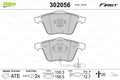 set placute frana,frana disc 302056 VALEO