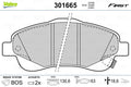 set placute frana,frana disc 301665 VALEO