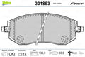 set placute frana,frana disc 301853 VALEO
