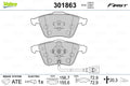 set placute frana,frana disc 301863 VALEO
