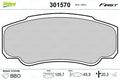 set placute frana,frana disc 301570 VALEO