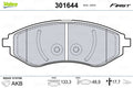 set placute frana,frana disc 301644 VALEO