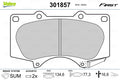 Set placute frana VALEO 301857