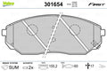 set placute frana,frana disc 301654 VALEO