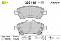 set placute frana,frana disc 302115 VALEO