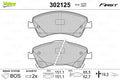 set placute frana,frana disc 302125 VALEO