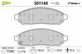 set placute frana,frana disc 301140 VALEO