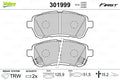 Set placute frana,frana disc 301999 VALEO
