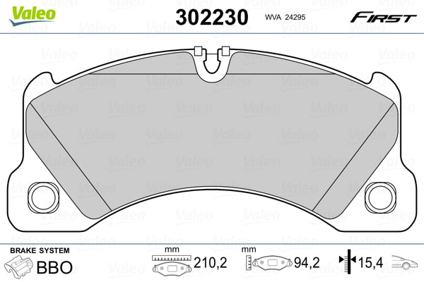 set placute frana,frana disc 302230 VALEO