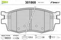set placute frana,frana disc 301868 VALEO