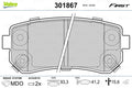 set placute frana,frana disc 301867 VALEO
