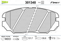 set placute frana,frana disc 301348 VALEO