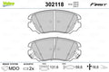 set placute frana,frana disc 302118 VALEO