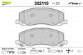 set placute frana,frana disc 302119 VALEO