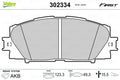 set placute frana,frana disc 302334 VALEO