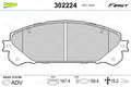 set placute frana,frana disc 302224 VALEO