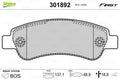 set placute frana,frana disc 301892 VALEO