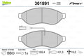 set placute frana,frana disc 301891 VALEO