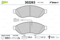 Set placute frana VALEO 302263